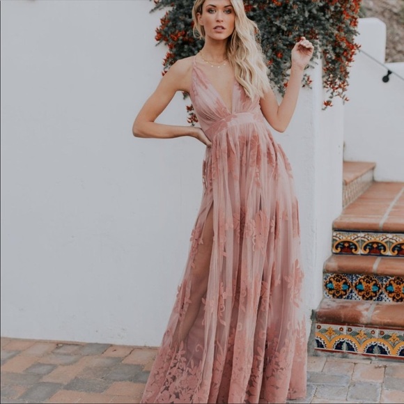 Mauve Floral Maxi - Picture 7 of 12